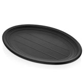 Black Terra Oval plate